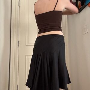 DVF  Black Satin Women's Skirt